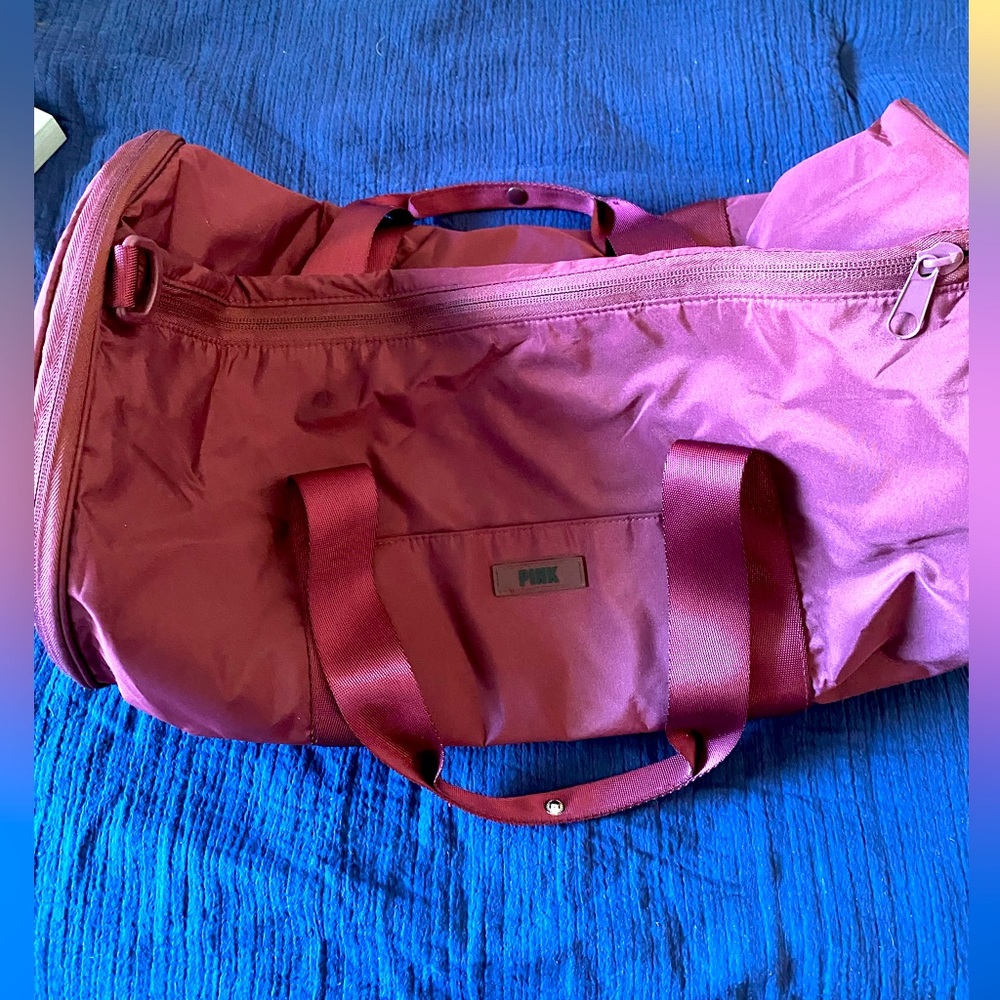 PINK Victoria's Secret Magenta Travel Duffel Bag